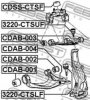 FEBEST CDAB-002 Control Arm-/Trailing Arm Bush